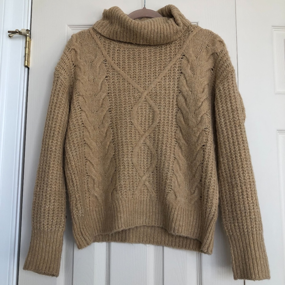 Camel Turtle Neck Sweater